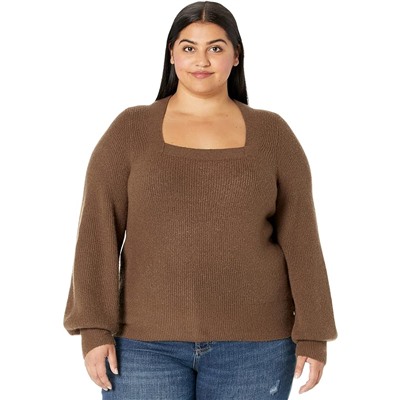 Madewell Plus Kevin Square Neck Rib Pullover