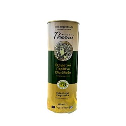 Оливковое масло нерафинированное  Theoni 500 мл (ж/б)