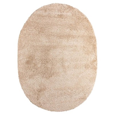 Ковёр Фризе «Шегги», цвет меланж, овальный 60х100 см