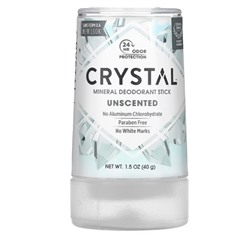 Crystal, минеральный дезодорант-карандаш, без запаха, 40 г (1,5 унции)