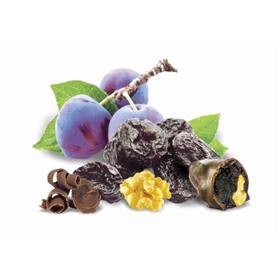 ЛШ Чернослив с грецким орехом в темной шоколадной глазури ВБ 3,5 кг