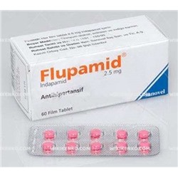 Flupamid 2.5 mg 60 Tablet/индапамид