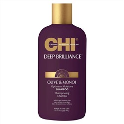 CHI  |  
            Deep Brilliance Optimum Moisture Shampoo Увлажняющий шампунь для поврежденных волос