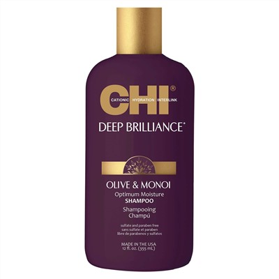 CHI  |  
            Deep Brilliance Optimum Moisture Shampoo Увлажняющий шампунь для поврежденных волос