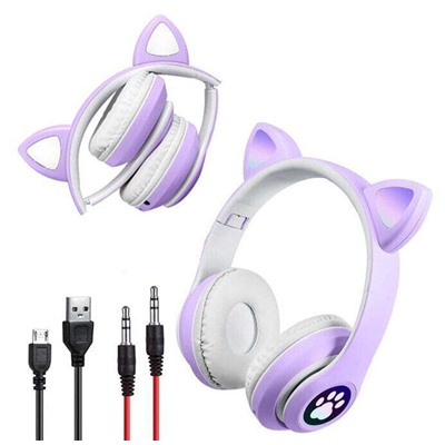 Полноразмерные Bluetooth наушники Cat STN-28 (фиолетовый)