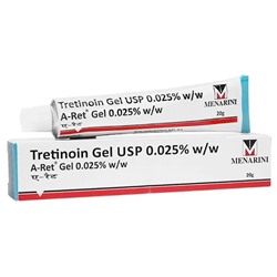 Третиноин Гель ЮСП А-Рет 0,025% Менарини (от морщин и для лечения акне) Tretinoin Gel USP A-Ret Menarini 20 гр