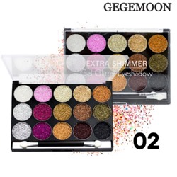Тени-глиттеры для век Gegemoon Shimmer Eyeshadow 15 color тон 02