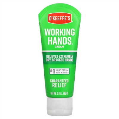 O'Keeffe's, Working Hands, Hand Cream, Unscented, 3 oz (85 g)