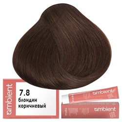 Крем-краска для волос AMBIENT 7.8, Tefia