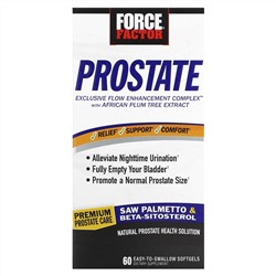 Force Factor, Prostate, натуральное средство для здоровья простаты, 60 удобных капсул