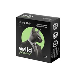 Презервативы латексные Ultra Thin, 3 шт «Wild Pleasure», 14,4 г