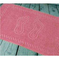 Полотенце махровое для ног по цветам 450гр/м2 Узбекистан, 105 ярко-розовый