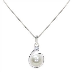 Collar con colgante - plata 925 - perlas de agua dulce - Ø de la perla: 6.5 - 7 mm
