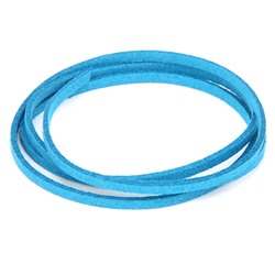 SHZ1080 Замшевый шнурок для амулета, цвет голубой