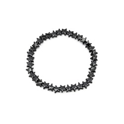 HEMATITE ELASTIC BRACELET BIG STARS