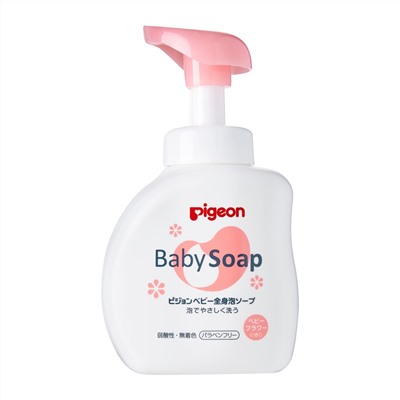PIGEON Мыло-пенка д/детей Baby foam Soap с керамидами возраст 0+ пенообразователь 500мл /20