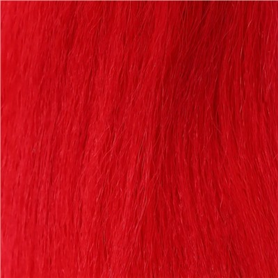 SOFT DREADS Канекалон однотонный, гофрированный, 60 см, 100 гр, цвет красный(#NEW RED)