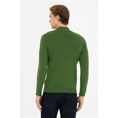 Мужской зеленый свитер Неожиданная скидка в корзине