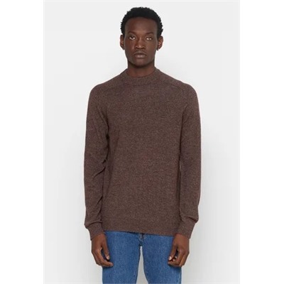 Selected Homme - вязаный свитер - коричневый