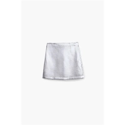 Metallic mini skirt