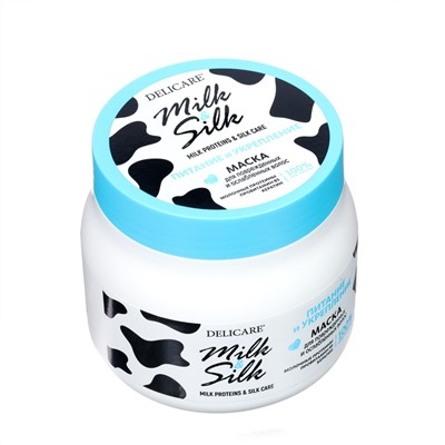 Маска для волос Delicare Milk&Silk питание и укрепление, 500 мл