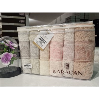 Лицевые  полотенца *Karaca Home*50*90  6шт   разного цвета Собираем ряд вместе !!!