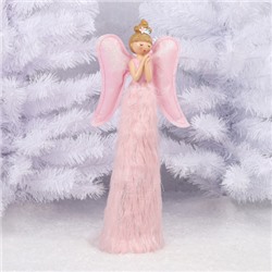 Украшение Кукла Девочка-ангел 44 см, пластик, текстиль, подсветка ЛЬДИНКА 217505