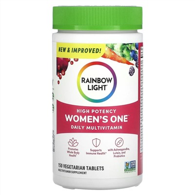 Rainbow Light, Women's One Daily, витамины для женщины, 150 таблеток