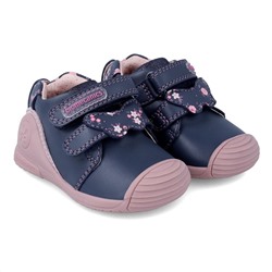 Biomecanics - sneakers - cuero - azul y rosa