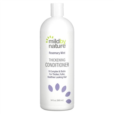 Mild By Nature, кондиционер для густоты волос, комплекс витаминов группы B и биотин, мята и розмарин, 1005 мл (34 жидк. унции)