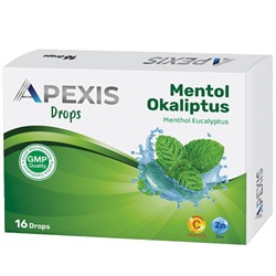 Apexis Drops Mentol Okaliptus Aromalı Pastil 16 Adet