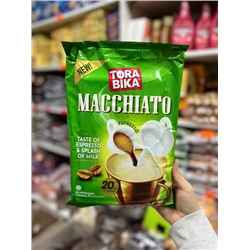 Torabika Macchiato - это превосходный кофейный напиток, который предлагает незабываемое впечатление благодаря своему безупречному качеству и уникальным характеристикам. Torabika - это растворимый кофе, изготовленный из отборных зерен с помощью самой передовой технологии INSTANT COFFEE в Индонезии. 
 В упаковке 20шт по 30гр