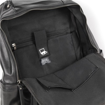 Мужской кожаный рюкзак Dierhoff DF-3308 Блек