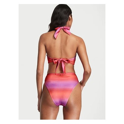 Twist High-Waist Cheeky Bikini Bottom