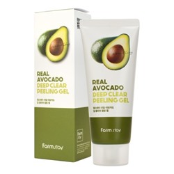 (Корея) Пилинг-гель для лица с авокадо FarmStay Real Avocado Deep Clear Peeling Gel