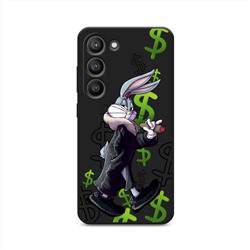 Матовый силиконовый чехол Rich Bugs Bunny на Samsung Galaxy S23 5G