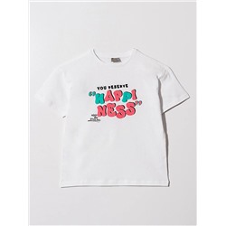 Mışıl Kids Детская футболка с круглым вырезом и принтом для девочек