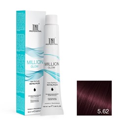 Крем-краска для волос TNL Million Gloss оттенок 5.62 Светлый коричневый красный фиолетовый 100 мл
