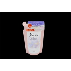 KOSE Кондиционер для волос Jelaime RELAX Straight & Gloss восстанавливающий бессиликоновый, сменная упаковка 340 мл