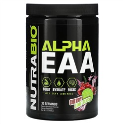 NutraBio, Альфа EAA, вишня с лаймом, 455 г