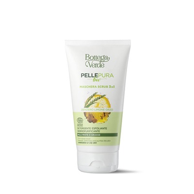 Pelle pura bio - Maschera scrub 3 in 1