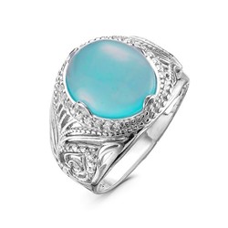 Серебряное кольцо с муранским стеклом - 606