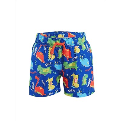 Denokids Купальник-шорты для плавания с динозавром для мальчика темно-синего цвета