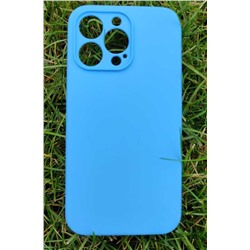 Чехол Silicone Cese на iPhone 12 (Blue) без логотипа