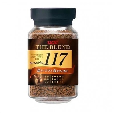 UCC THE BLEND Кофе Коллекция 117 растворимый крепкий вкус 135 гр., банка