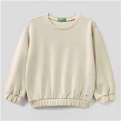 Sweatshirt - 100% Baumwolle - beige