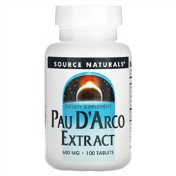 Source Naturals, экстракт коры муравьиного дерева, 500 мг 100 таблеток