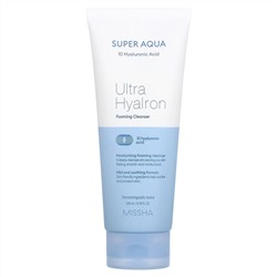 Missha, Super Aqua Ultra Hyalon, очищающая пенка, 200 мл (6,76 жидк. унции)