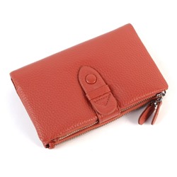 Маленький женский кожаный кошелек 3998 Ватермеолон Ред