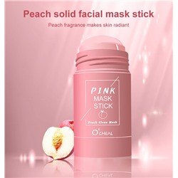 Глиняная очищающая увлажняющая маска - стик O'Cheal pink с экстрактом персика 40гр
